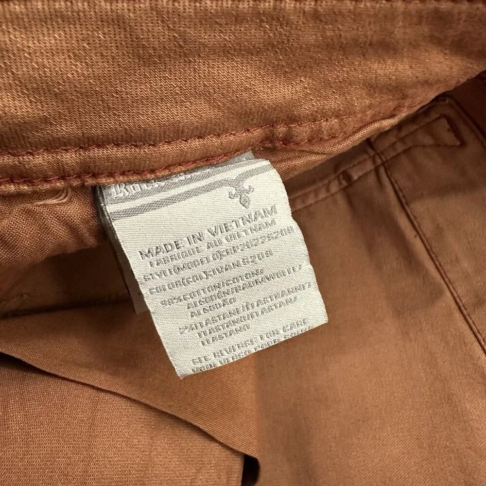 Rock Revival Moto Ivan Jeans Sz 40 Orange Slim Stretch Biker Y2K Distressed NWT